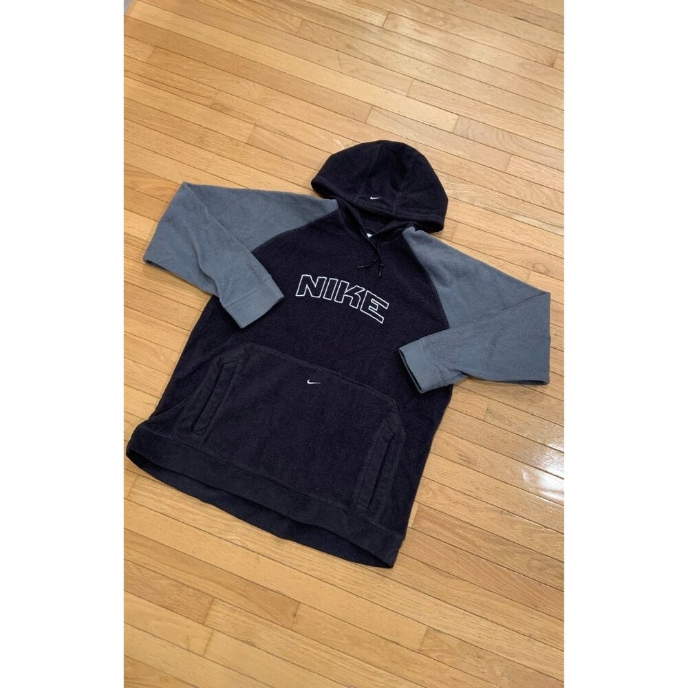 Vintage Nike Spell-Out Fleece Hoodie Sweatshirt
